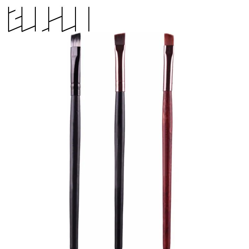 

1pcs Oblique Head Wood handle Makeup Brush 3Colors Pro Eyeshadow Eyeliner Eyebrow Cosmetic Brush Eye Beauty Make Up Tools