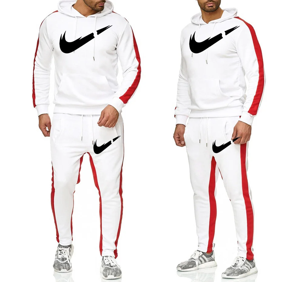

Men Sportswear Hoodies Pants Set Autumn/Winter Track Suit Clothes Casual Tracksuit Men Sweatshirts Coats Male Joggers Streetwear