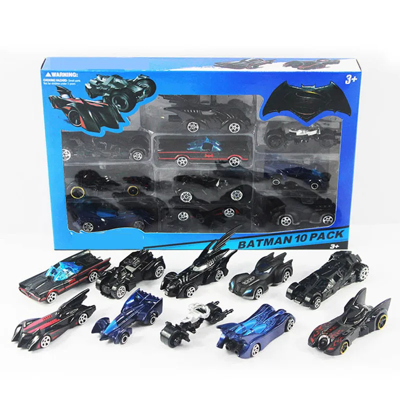 10 шт. мини BATMOBILE литые под давлением машины 1:64 гальванические металлические