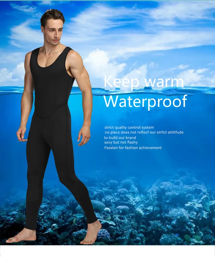 3 мм из двух 1 предмет Для Мужчин's водолазный костюм уличная теплая ...