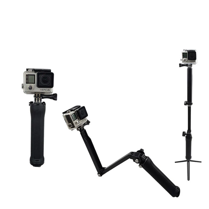 Горячая Распродажа 3 Way сцепление Водонепроницаемый монопод палка для селфи для экшн-Камеры Gopro Hero 5 6 4 Session SJ4000 для спортивной экшн-камеры Xiaomi Yi 4K Спортивная Камера штатив-Трипод стойка