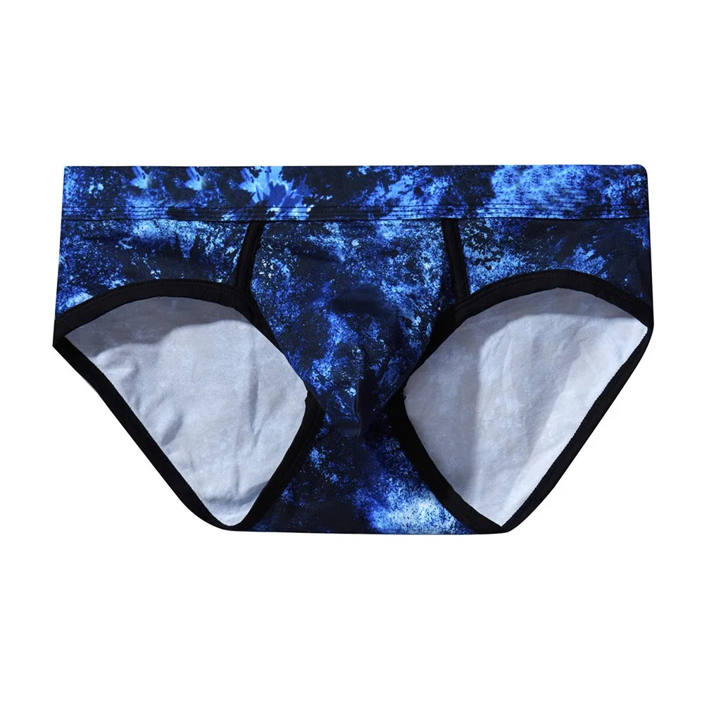 

Men's Underwear New Sexy Solid Color Tie Dyeing Low Waist Soft and Comfortable Breathable Briefs Fashion Casual Daily Bragas #Z