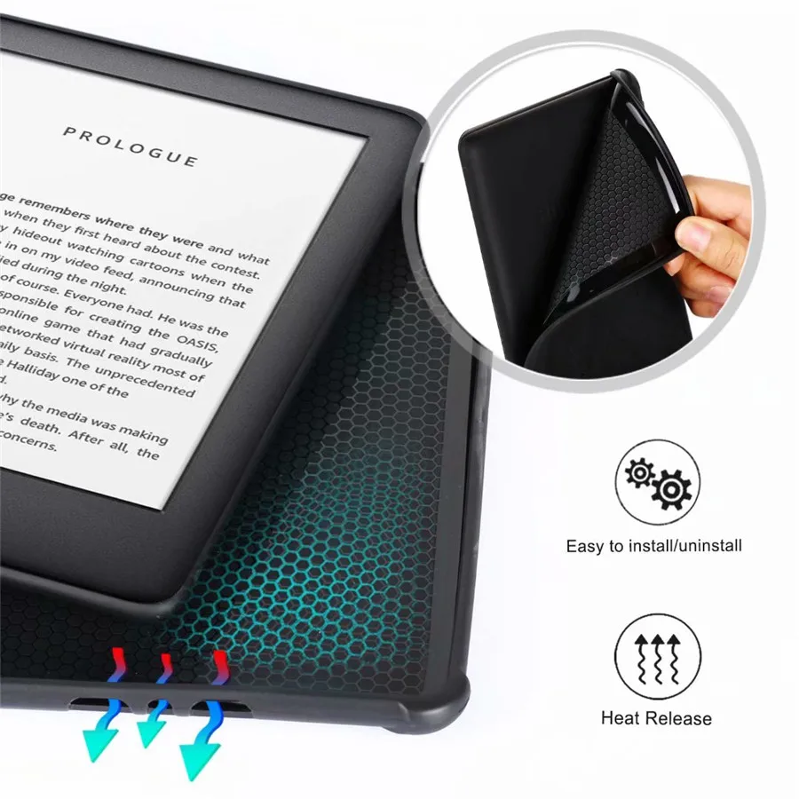 Чехол-книжка из искусственной кожи чехол для Amazon, новинка, Kindle, мягкий термополиуретановый магнит, умный чехол, чехол для Kindle 10th Gen, чехол для электронной книги