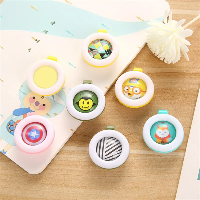 

5pcs Mosquito Repellent Button Non Toxic Essential Oil Mosquito Killer Drive Cartoon Repeller for Infant Baby Kids Anti-Mosquito