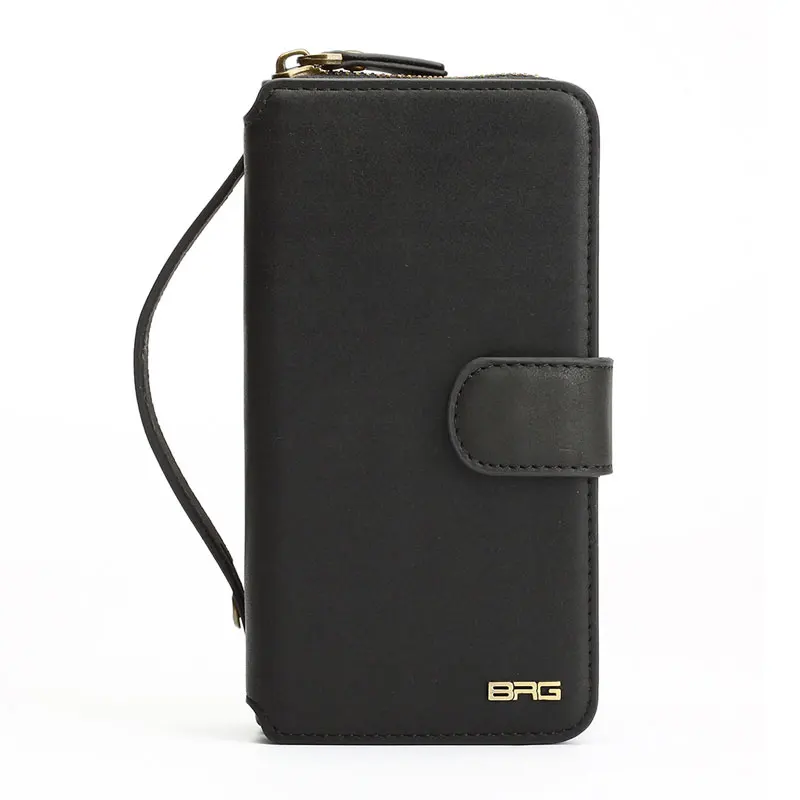 

2017 NEW Wallet For Samsung Galaxy S4 5 6 7 edge Note 4 5 Case 2 in 1 Card Slot Stand CaseFlip Leather Cover Zipper Purse Phone