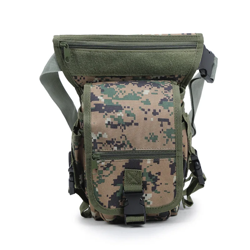 Мужская камуфляжная Водонепроницаемая поясная сумка для ног на открытом воздухе, сумка-мессенджер с ремнем, военная походная армейская тактическая сумка