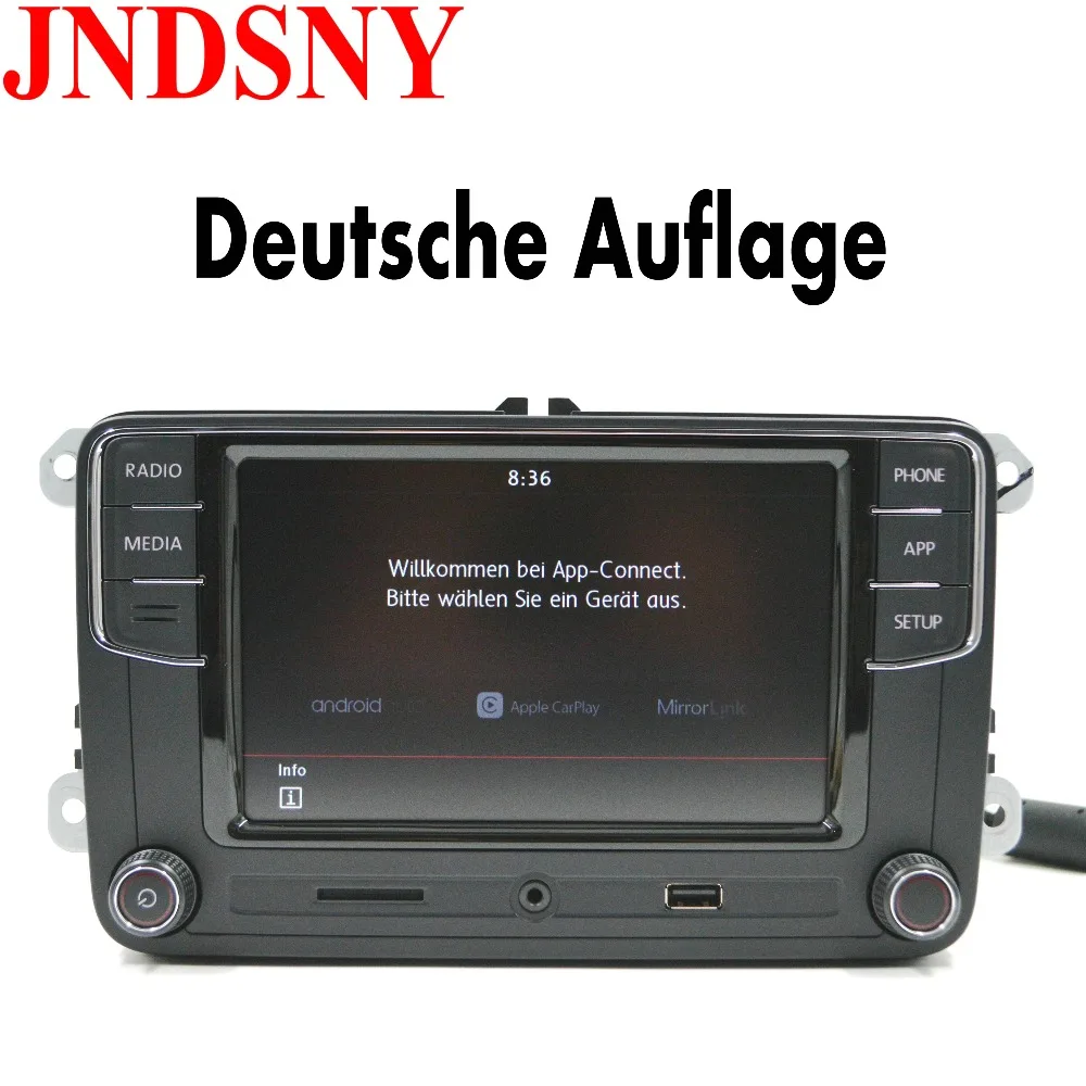 JNDSNY Android Авто CarPlay R340G RCD330 Noname RCD330G Plus Автомагнитола для VW Golf 5 6 Jetta CC Tiguan Passat Polo 6RD 035 187B