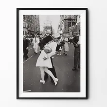 Vintage Art blanco y negro foto marco Victoria Kiss Poster New York lienzo pintura cuadro impresión hogar Decoración de arte de la pared