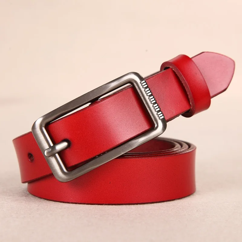 21mm wide women colorful real genuine leather beltgenuine leather belt
