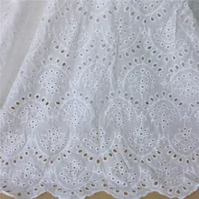 130 см в ширину, 2 ярда, вышитая белая хлопковая ткань с ушками и зубчатым узором, материал для свадебного платья, сделай сам, вечерние украшения для дома