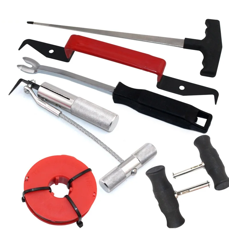 Windschutzscheibe entfernen Tool Kit Auto Professionelle Windschutzscheibenentfernung Kit Windschutzscheibe Glas Entferner Tool Set 3 st/ücke