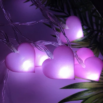 

Led Love Heart Wedding String Fairy Light Christmas LED Led Fairy Pink Girl String Light Indoor Party Garden Garland Lighting