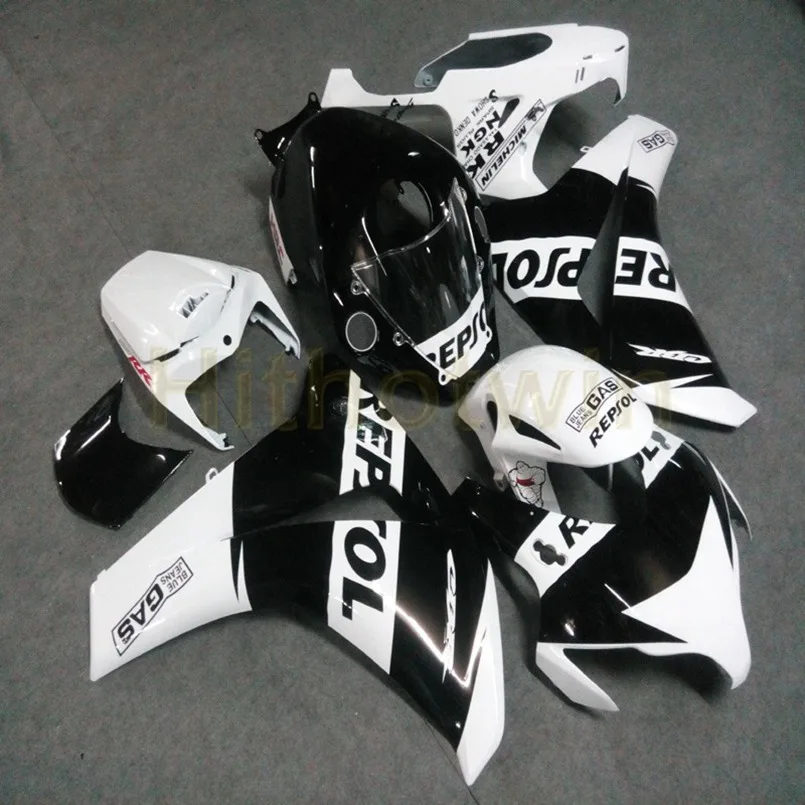 Пользовательские мотоцикла на одно изделие для HONDA CBR1000RR 2008 2009 2010 2011 CBR 1000 RR Обтекатели+ болты+ литья под давлением зеленого и белого цветов M2