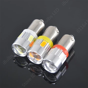 

100pcs Hot Sale BA9S 434 T4W LED 6 5630 SMD H6W Car Auto 5730 DC 12V Interior Lighting Reading Lights Dome Lamp Wholesale
