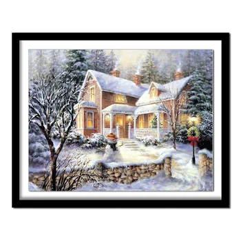 

diamant painting Diamond embroidery winter 5d diy diamond painting full square pictures of rhinestones diamond round