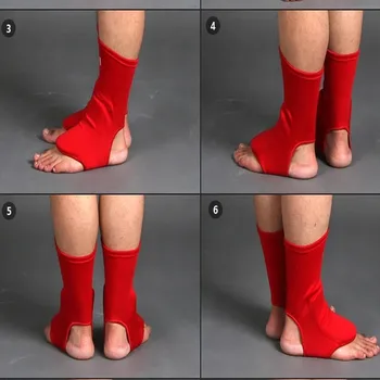 

MMA Karate Taekwondo kick boxing ankle protector instep guard shoes support socks adult child 100%cotton football foot supporter