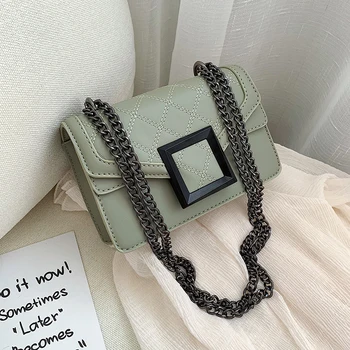 

PU Leather Crossbody Bags for Women 2019 Fashion Flap Bag Women Handbag Clutc Designer Chains Shoulder Messenger Bags Sac A Main