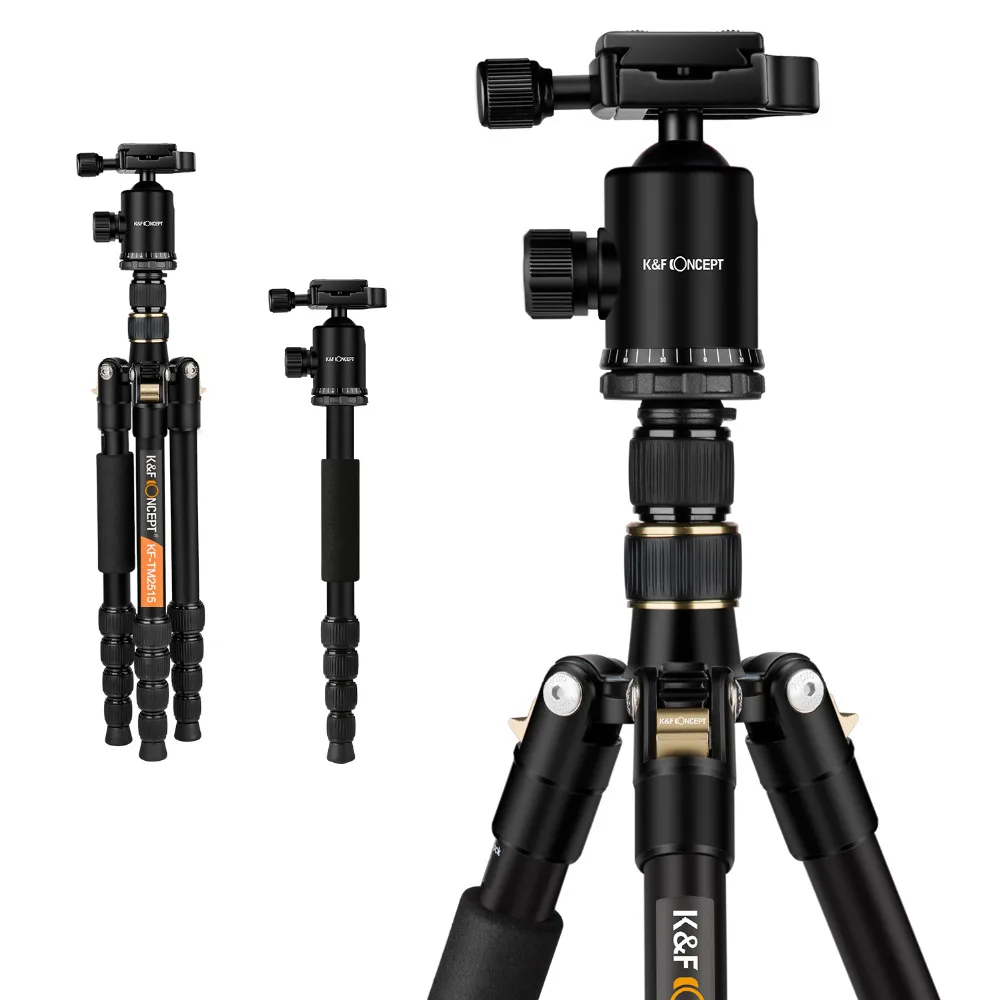 К & F Концепция KF TM2515 60 дюймовый Камеры Фотографические Штатив Портативный