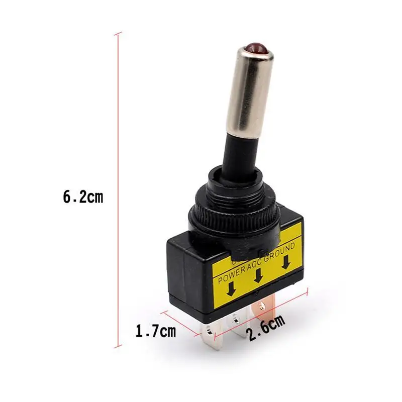 4 шт 12V 20A 3-контактный Вкл/Выкл светодиодный Переключить ползунковый переключатель для мотоциклов автомобиль Лодка Запчасти аксессуары(синий