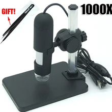 USB цифровой микроскоп 50X/1000X8 светодиодный SMD светильник 2MP эндоскопическая камера+ подъемный Стенд Микроскоп