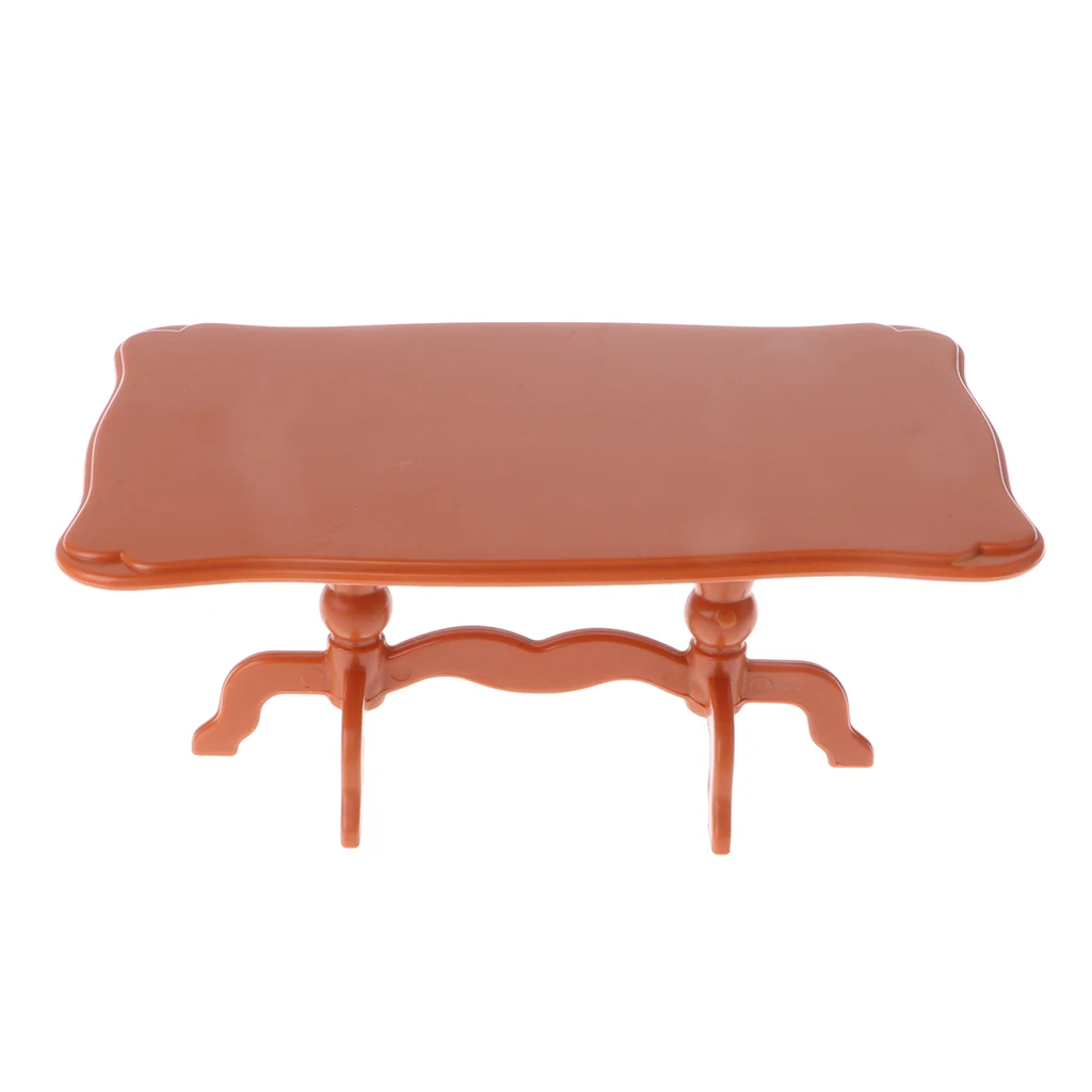 1/12 Dollhouse Plastic Dining Table Chairs Set Kitchen Furniture Dolls House Decoration