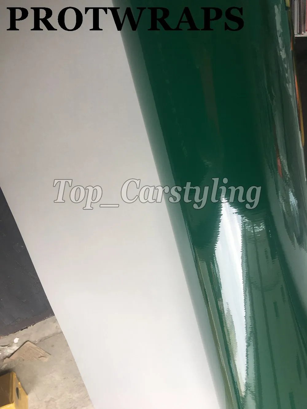 Dark army green gloss shiny car wrap film 3M vivide hexis glossy  (10)