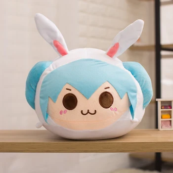 

30cm Kawaii Anime Vocaloid Hatsune Miku Plush Pillows Toy Cartoon Japan Action Figure Stuffed Doll Cushion Cosplay Gift