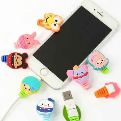 

2Pcs/Pack New Cable Protector For iPhone4 4s 5s 6 6plus 6s 7 8 USB Charging Data Line Cord Protector Case Cable Winder Cover