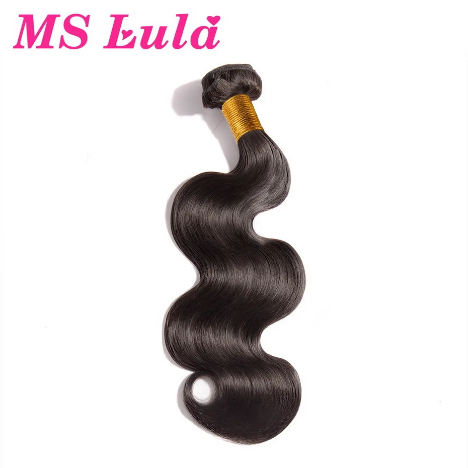 

Ms Lula 1/3/4 Body Wave Hair Bundles Weft Brazilian Human Non-Remy Hair Extension Free Shipping 30 32 34 36 38 40 Inch