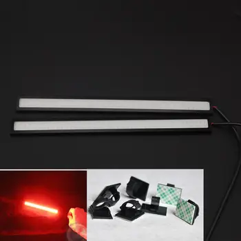 

BBQ@FUKA Super Bright Red Car COB LED Lights DRL Fog Driving Lamp Waterproof Decor DC 12V FOR Universal car