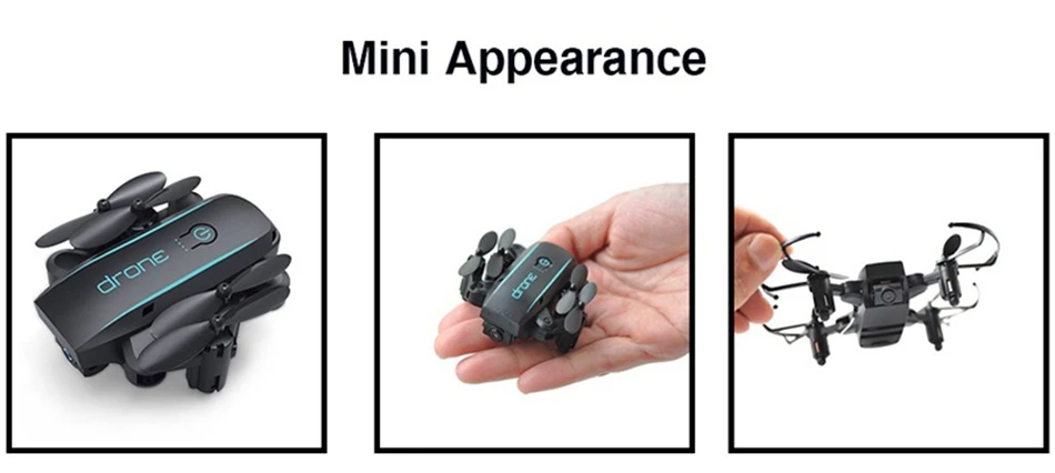 Hot Sales IN1601 Mini Drone Quadcopter With 2MP WIFI Camera Folding RC Mini Quadcopter Selfie Pocket Drone Flying Toys for Kids1 (9)