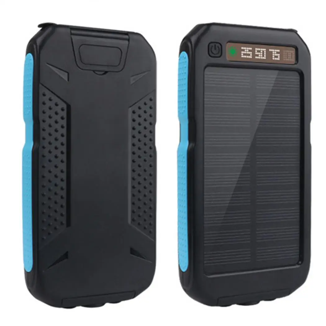 

Dual USB External Battery Charger Solar Power Bank Stylish design with distinctive look. for Cell Phone 5V/2A