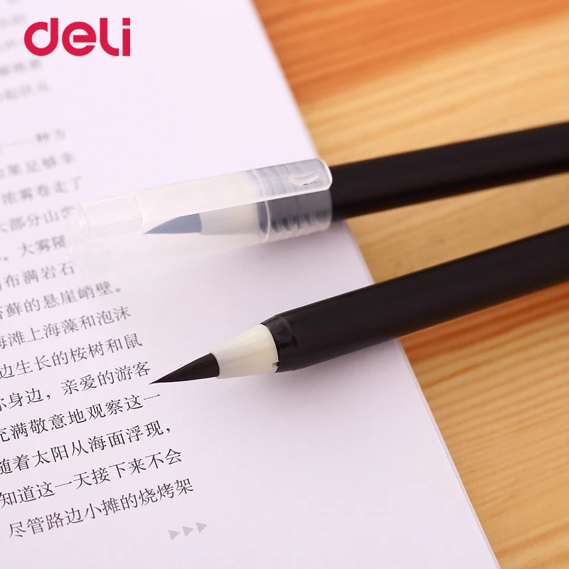 Deli оптовая продажа Мягкие кисти ручка для каллиграфии письма непосредственно
