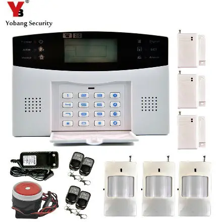 

YoBang Security PIR Detector Sensor Security Area GSM Security Alarm System Security Remote Alarm Sensor For Voice Prompt.