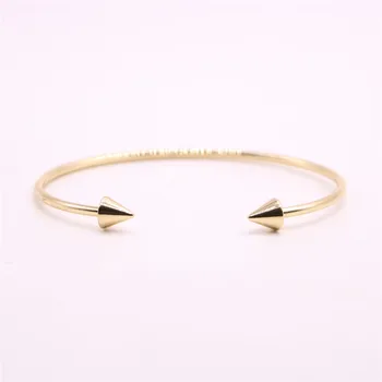 

Triangle cone women bangle Double triangle cone bangles designed for women and