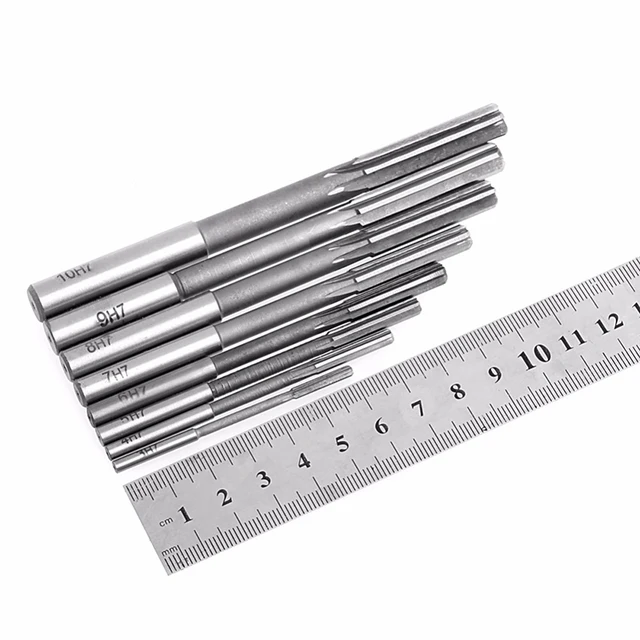 Professional 3/4/5/6/7/8/9/10mm HSS Straight Shank Chucking Reamer Milling Cutter Tool