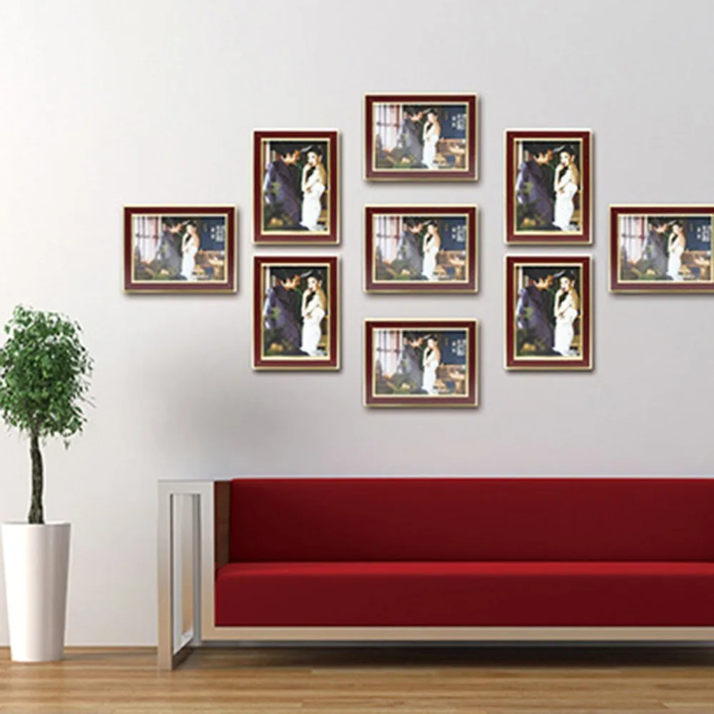 New 9PCS/SET Home Family Photo Frames Beautiful Wall Hanging Design