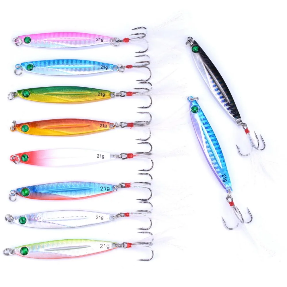 Metal señuelo de Pesca cuchara de mar Pesca señuelo duro cebo de Pesca AOrace de potera de 7g 10g 14g 17g 21g 28g 40g 10 piezas Metal señuelo de Pesca cuchara de mar Pesca señuelo duro cebo de Pesca AOrace de potera de 7g 10g 14g 17g 21g 28g 40g 10 piezas