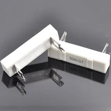 10 шт. 1-9 Ом 30 Вт Высокая мощность резистор неиндуктивный керамический цементный резистор для аудио делитель частоты сценический динамик