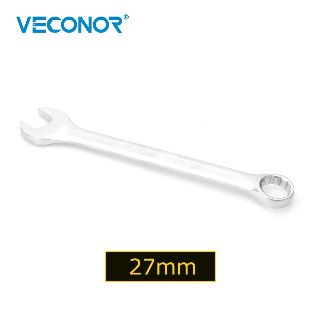 

Veconor 27mm Open Box End Combination Wrench Chrome Vanadium Opened Ring Combo Spanner Household Car repair Hand Tools 27 mm