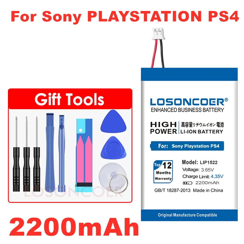 

2019 New LIP1522 Battery 2200mAh for Sony PS4 Slim Bluetooth Dual Shock Controller Second Generation CUH-ZCT2 or CUH-ZCT2U