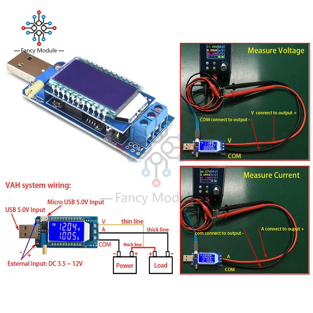 ЖК-USB DC-DC 5 В к DC 1,2-24 в 3,3 В 9 в 12 В повышающий понижающий повышающий преобразователь модуль питания плата Регулируемый Вольт Ампер метр