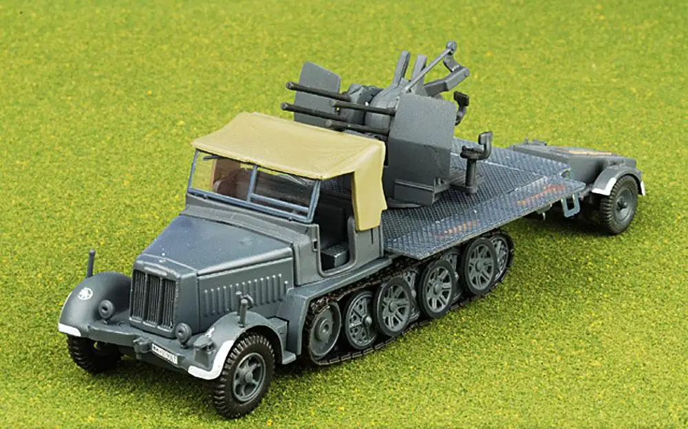 Немецкий Flak Sd. Kfz.7/1 с Sd. Ah.51 прицеп 1/72 литье под давлением модель бака IXO