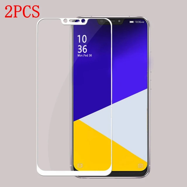 2 шт. полностью клеящееся закаленное стекло для Asus ZenFone 5Z защитная пленка экрана