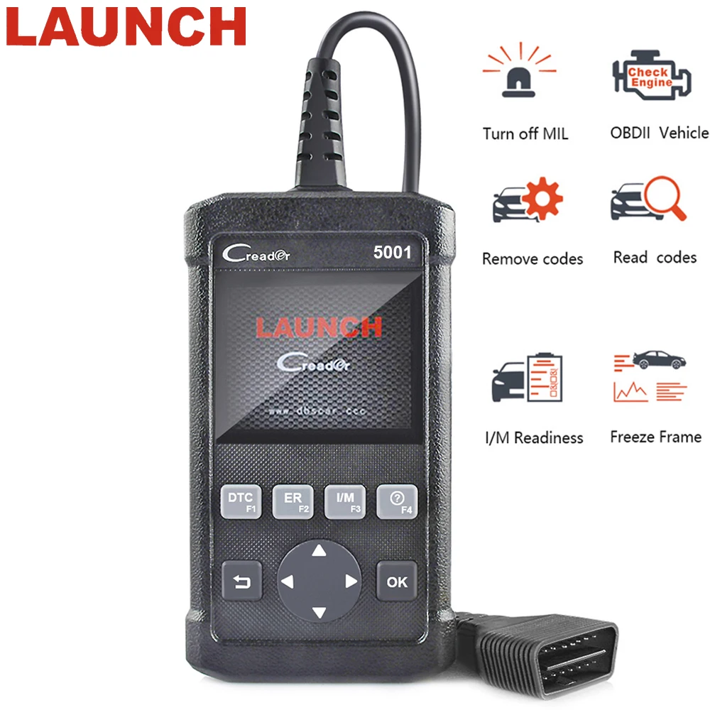 

Launch OBD2 Automotive Scanner Multi Language Live Data Read VIN Check Engine OBD 2 ODB2 Car Diagnostic Tool OBD2 Scanner CR5001