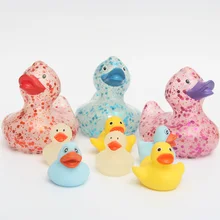 9pcs Rubber Duck Bath Toys Baby's favorite creative modeling floating ducks gift for girl and boy squeeze-sounding dabbling toy 9pcs Rubber Duck Bath Toys Baby's favorite creative modeling floating ducks gift for girl and boy squeeze-sounding dabbling toy