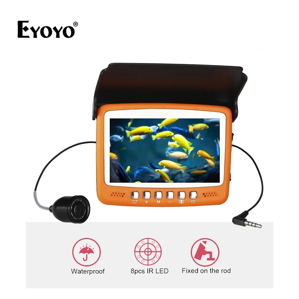 Eyoyo 15M 1000TVL Ice Underwater Fish Finder Fishing Video Camera 4.3 Eyoyo 15M 1000TVL Ice Underwater Fish Finder Fishing Video Camera 4.3