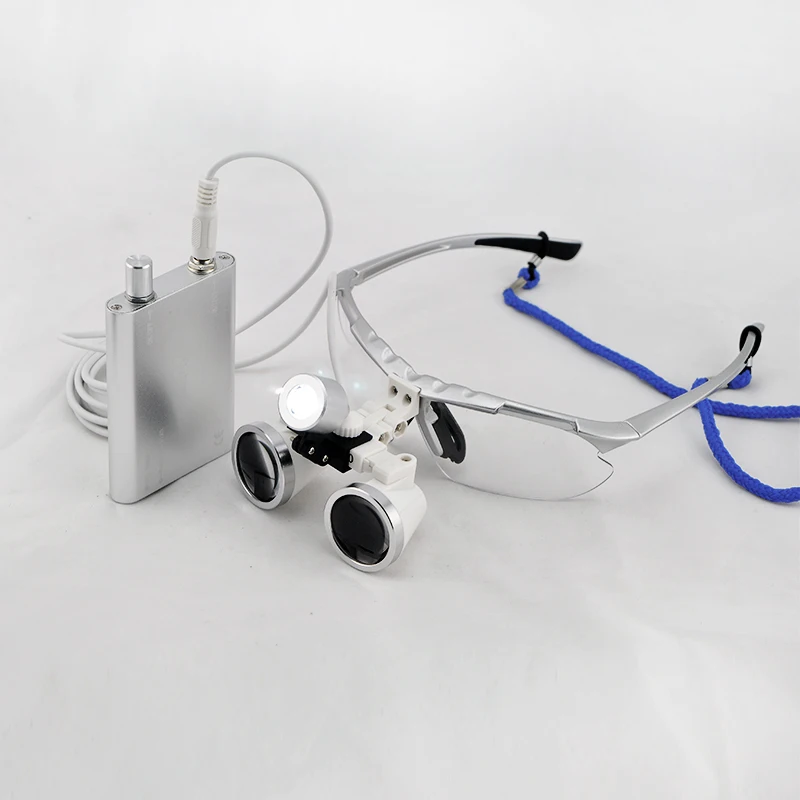 2018 New Silver Dentist Dental Surgical Medical Binocular Loupes 2.5X