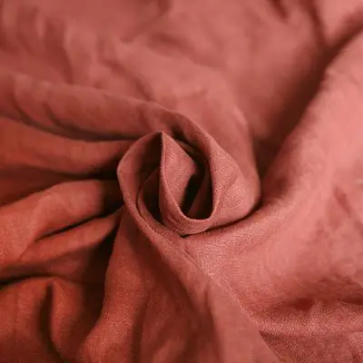 Льняная наволочка промывают Лен декоративная подушка RUIYEE бренд наволочка БОЛЬШОЙ рыбий хвост листьев лотоса - Цвет: Красный