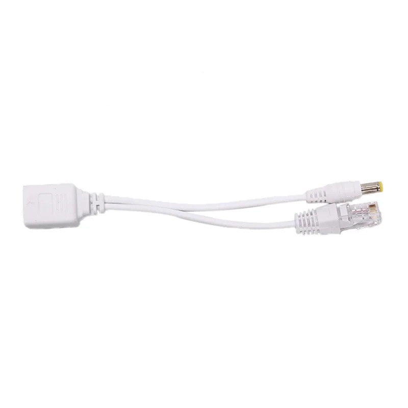 POE 2шт кабель пассивный силовой Ethernet Кабель-адаптер POE сплиттер RJ45 инжектор модуль питания 12-48 В для ip-камеры